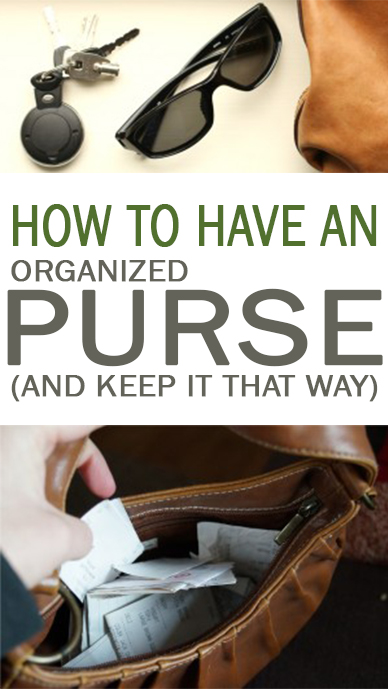 Organized purse, how to organize your purse, organization hacks, popular pin, organize your purse, purses, clutter free life, clutter free living.