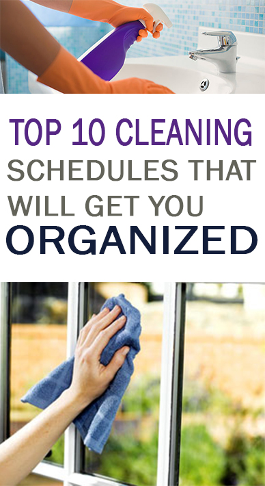 Top 10 Cleaning Schedules that will Get You Organized