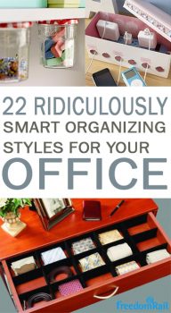 22 Ridiculously Smart Organizing Styles for Your Office | 101 Days of ...