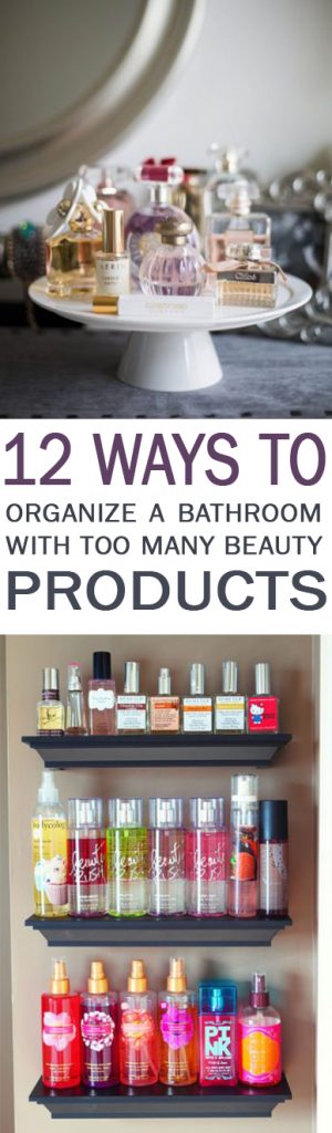 Organize Overflowing Bathroom Beauty Products with Crown Molding Shelves —  Kevin & Amanda