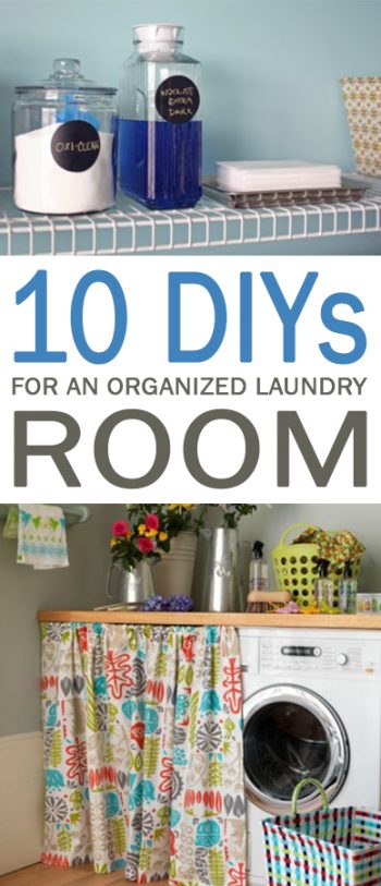 10 DIYs for an Organized Laundry Room