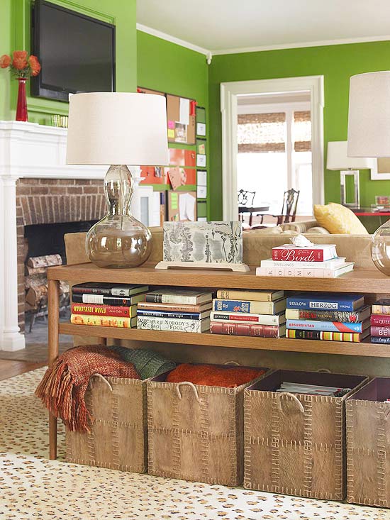 10 Ways To Use Your Living Room Furniture as Storage | 101 Days of