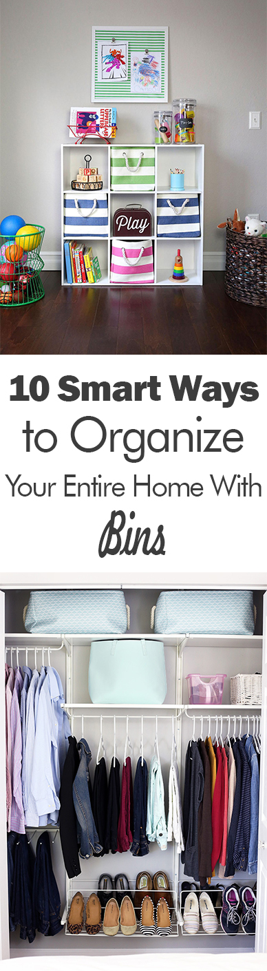 10 Smart Ways to Organize Your Entire Home With Bins | 101 Days of ...