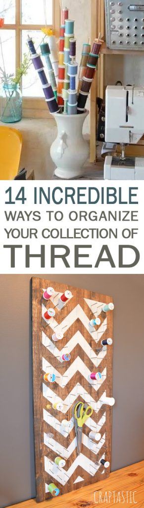 14 Incredible Ways to Organize Your Collection of Thread| How to Organize Your Thread, Craft Room Thread Organization, Organization 101, Craft Room Organization, How to Organize Your Craft Room, Popular Pin 