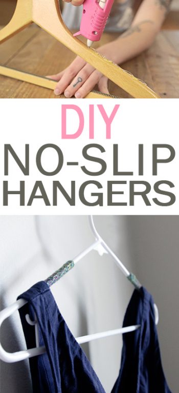 DIY No-Slip Hangers| No Slip Hangers, How to Make No Slip Hangers, No Slip Hanger DIY Projects, Closet Organization, Closet Organization Tips and Tricks
