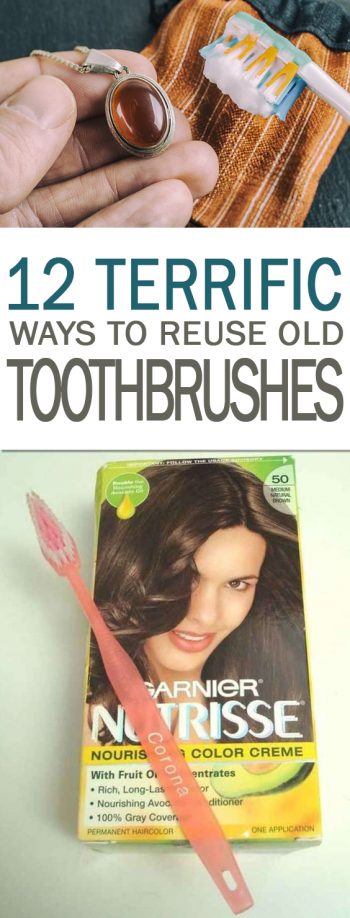 12 Terrific Ways to Reuse Old Toothbrushes - 101 Days of Organization| Reuse Toothbrushes, Toothbrush Uses, Uses for Toothbrushes, DIY Home, Cleaning, DIY Cleaning, Cleaning Hacks, Home Cleaning, Home Cleaning Tips and Trickse