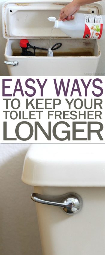 Easy Ways to Keep Your Toilet Fresher Longer - 101 Days of Organization| Freshen Your Toilet, How to Freshen Your Toilets, Bathroom, Bathroom Cleaning, Bathroom Cleaning Hacks, DIY Bathroom, DIY Cleaning TIps and Tricks, Bathroom Cleaning 101