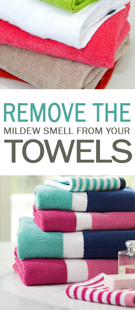 Remove the Mildew Smell from Your Towels| Mildew, Remove Mildew, How to Wash Towels, How to Correctly Wash Towels, Towel Hacks, DIY Towel Hacks, Laundry, Laundry DIYs, DIY Laundry, Laundry Tips and Tricks, Popular Pin #Towel #Laundry #DIYLaundry #Mildew