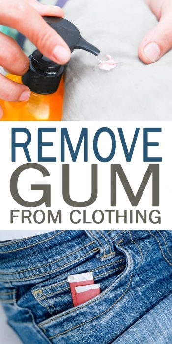 Remove Gum from Clothing - 101 Days of Organization| Clean Clothing Stains, Clean Clothing, Clothing Care Tips, Clothing Care Tips and Tricks