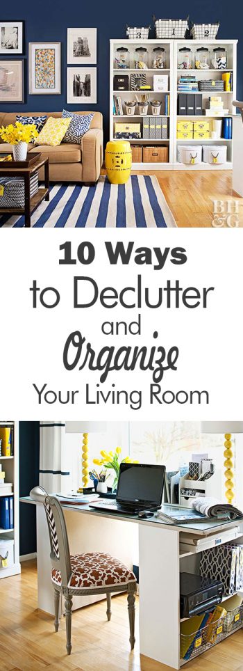 10 Ways to Declutter and Organize Your Living Room - 101 Days of Organization| Decluttering Ideas, Declutter and Organize, Decluttering Home, Declutter Living Room, Declutter Home, Home Decluttering Tips, Organization, Organization Ideas 