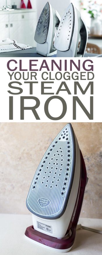 Cleaning Your Clogged Steam Iron - 101 Days of Organization| Cleaning Hacks, Cleaning TIps, Cleaning, Clean Iron How to , Clean Iron Plate How to, Clogged Iron, Clean Home, Clean Home Hacks, Life Hacks