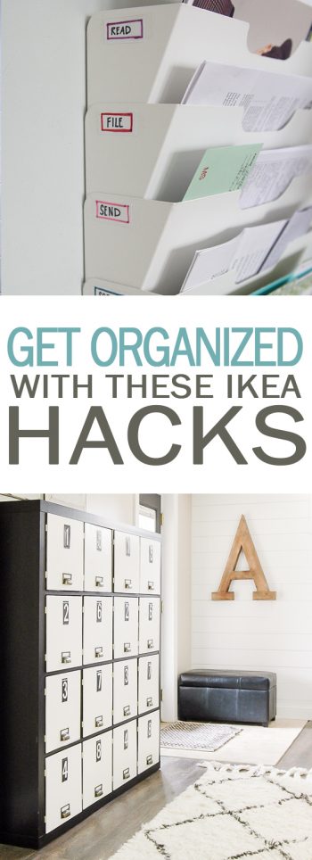 Get Organized With These IKEA Hacks - 101 Days of Organization| IKEA Hacks, IKEA HAcks Organization, Organization, Home Organization, Organized Home, Organized Home Hacks