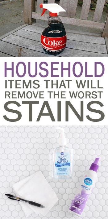 Household Items That Will Remove the Worst Stains - 101 Days of Organization| Remove Stains, Remove Stains from Clothing, Stain Removal, Home Hacks, Stain Hacks, Stain Hacks Clothes, Cleaning, Cleaning Hacks, Cleaning Tips, New Uses for Old Things 