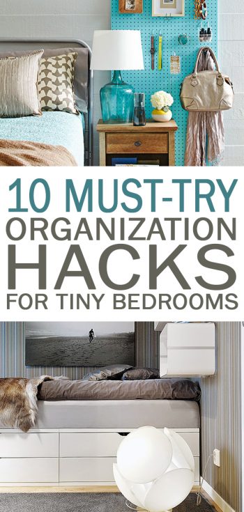 10 Must-Try Organization Hacks for Tiny Bedrooms | 101 Days of Organization