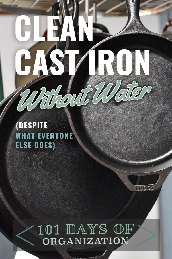 Clean Cast Iron Without Water | cast iron | cleaning cast iron | cleaning | cleaning hacks | cleaning tips