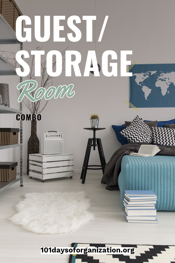 Making the most of the space in your house isn't always easy. But, we have a great solution. We can help you organize a guest/storage room combo. These tips make the most of a room that rarely gets used. You might be surprised at how much you can store in a spare bedroom. Take a look by reading on. #guestbedroom #storagesolutions #gueststorageroom