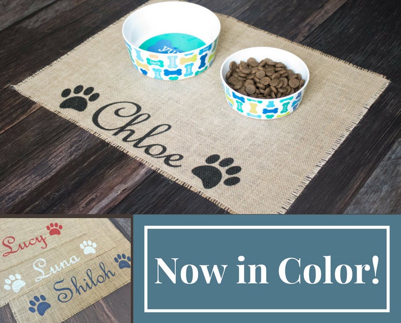 One easy way to prevent pet food mayhem is to use a pet place mat. An effective place mat helps prevent pet dishes from sliding around. Here's how to keep a house clean with pets so you aren't overwhelmed by your new pet's messes. 