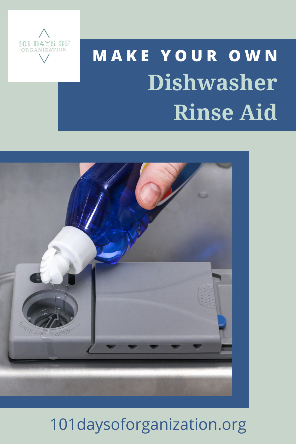 101daysoforganization.org is the best place to find cleaning and organization ideas you'll love. Don't miss out on the latest tricks for making mess-free living a breeze! Learn how you can make your own cleaners, like this DIY dishwasher rinse aid!