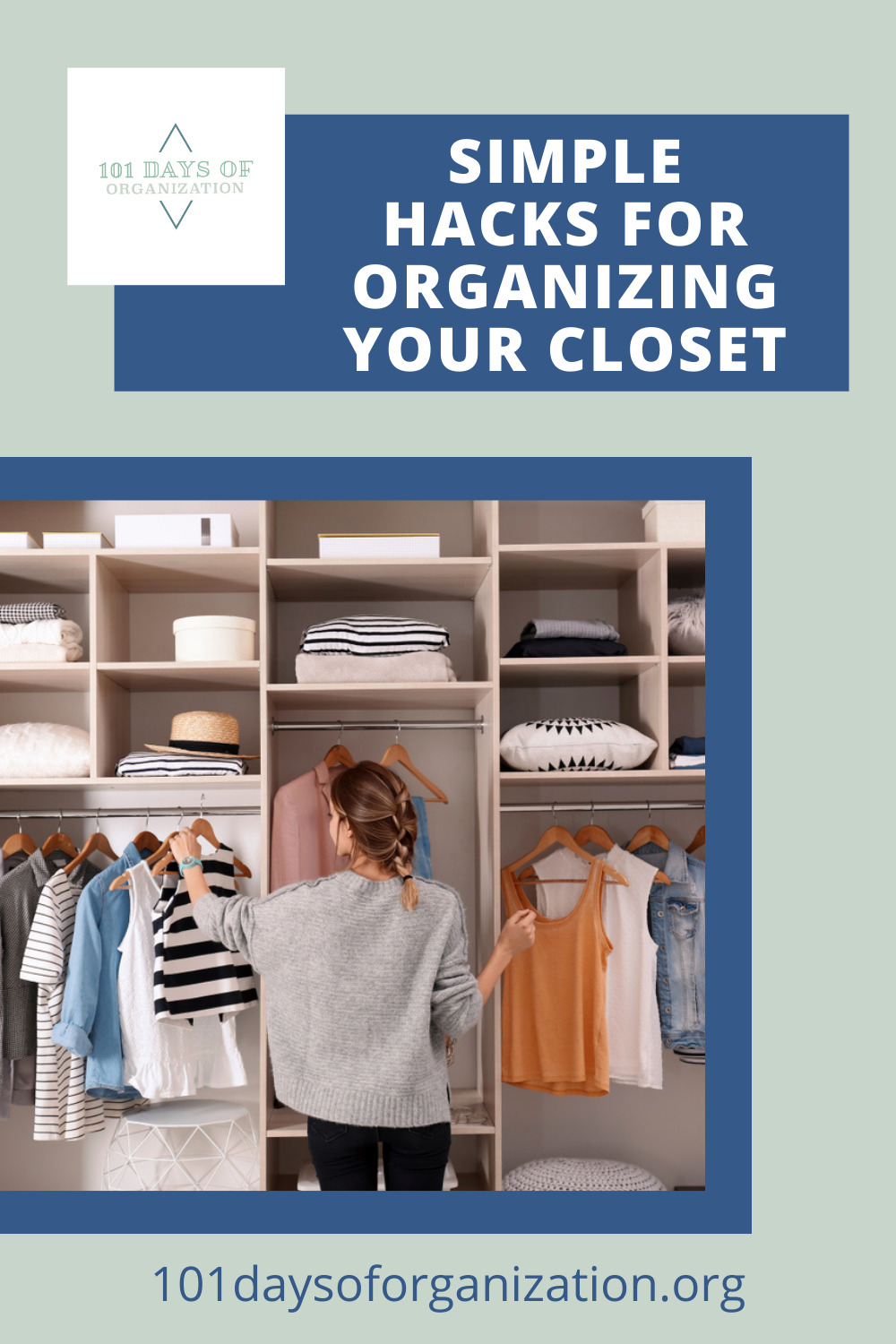 101daysoforganization.org has all the best ideas for cleaning up the sticky messes in your life! Find easy ways to get your home more organized than ever before! Get started with these super easy closet ideas!